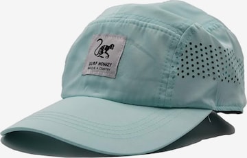 Surf Monkey Athletic Cap in Green: front