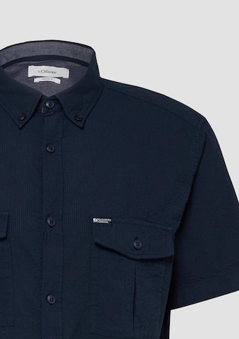 s.Oliver Regular fit Overhemd in Blauw