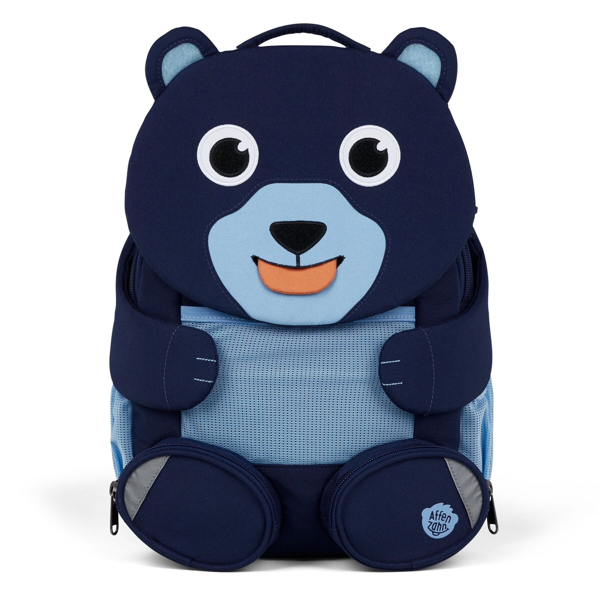 Affenzahn Backpack 'Großer Freund' in Blue: front