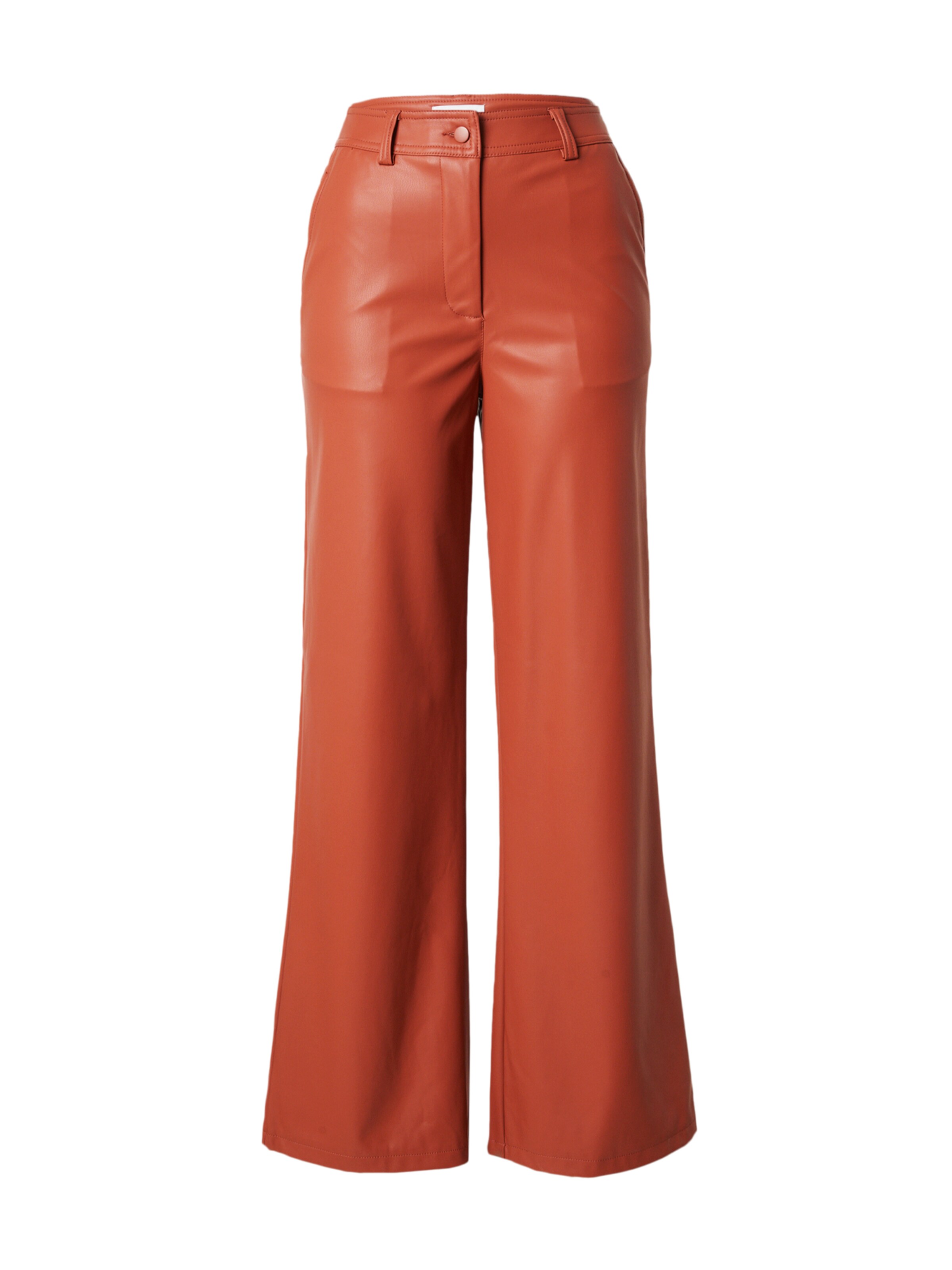 TOPSHOP Wide leg Pants in Orange Red | ABOUT YOU