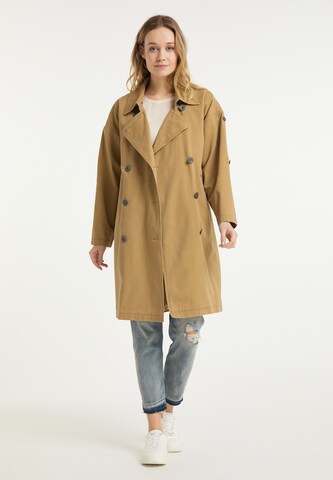 DreiMaster Vintage Between-Seasons Coat in Beige