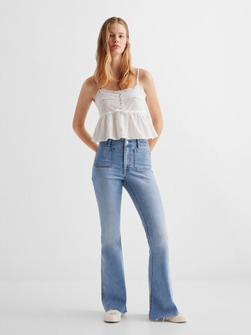 MANGO TEEN Flared Jeans i blå