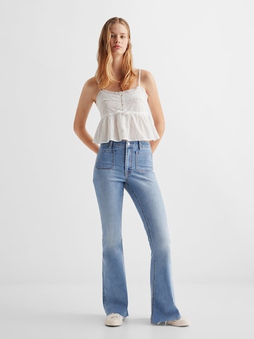 MANGO TEEN Flared Jeans in Blauw