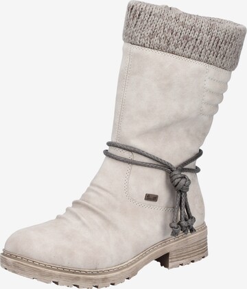 Bottes Rieker en beige : devant