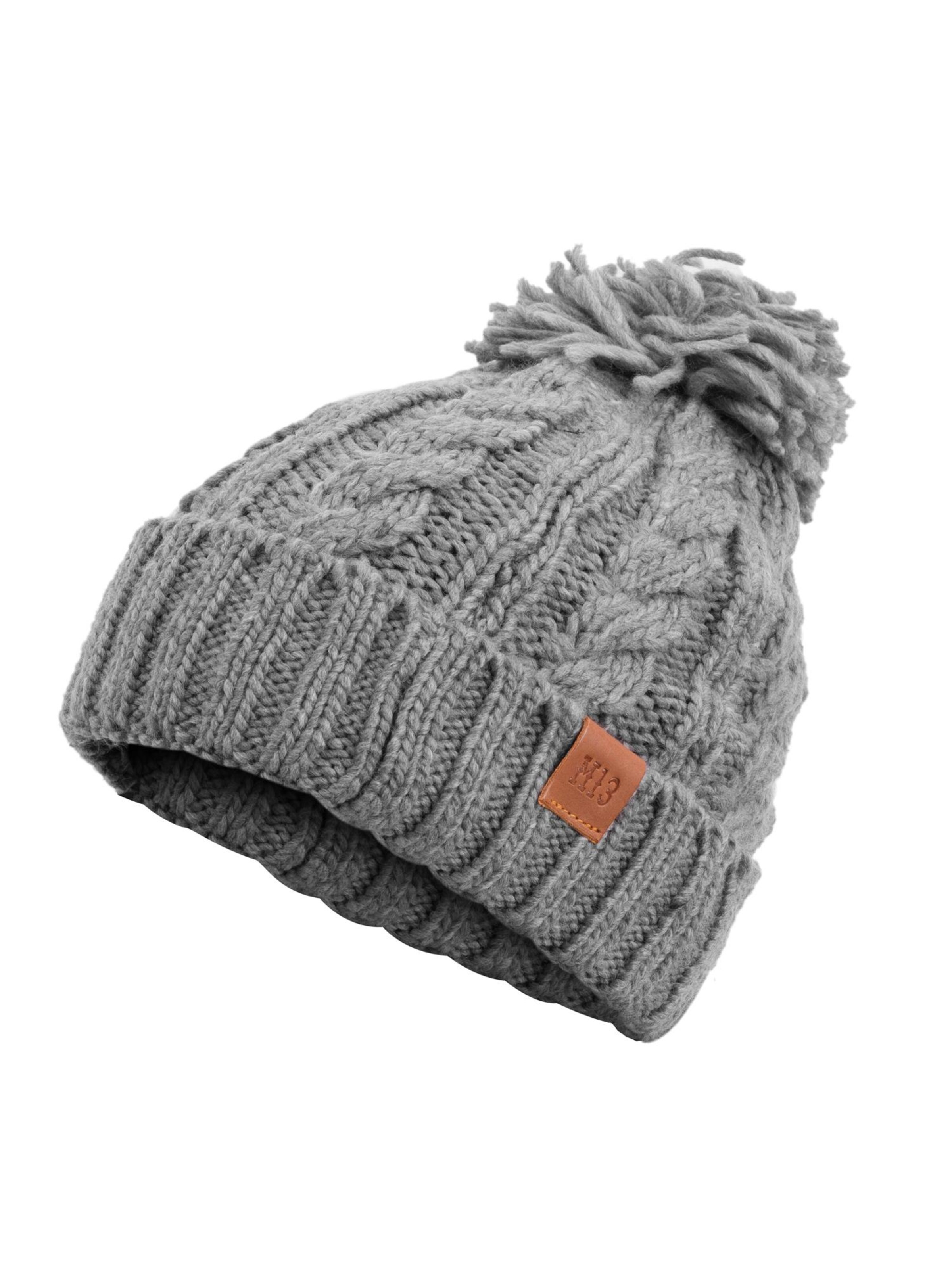 Manufaktur13 Beanie 'Rough Knit' in Grey