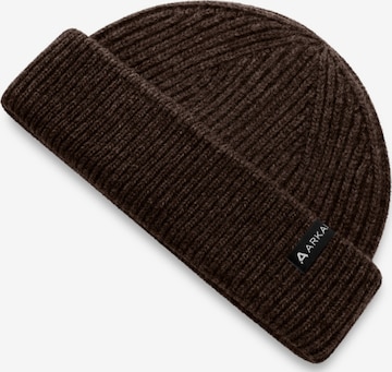 Fawler Beanie in Brown: front