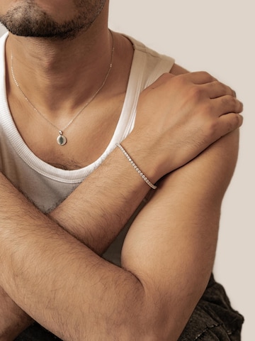 Hey Happiness - Pulsera 'Crystal Tennis' en plata