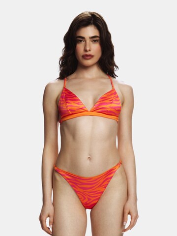EKCENTRIK Bustier Bikinitop 'Wild Sunrise' in Orange: Vorderseite