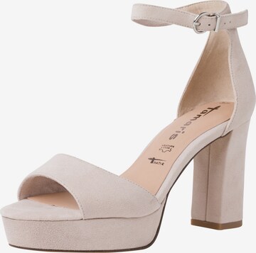 TAMARIS Sandals in Beige: front