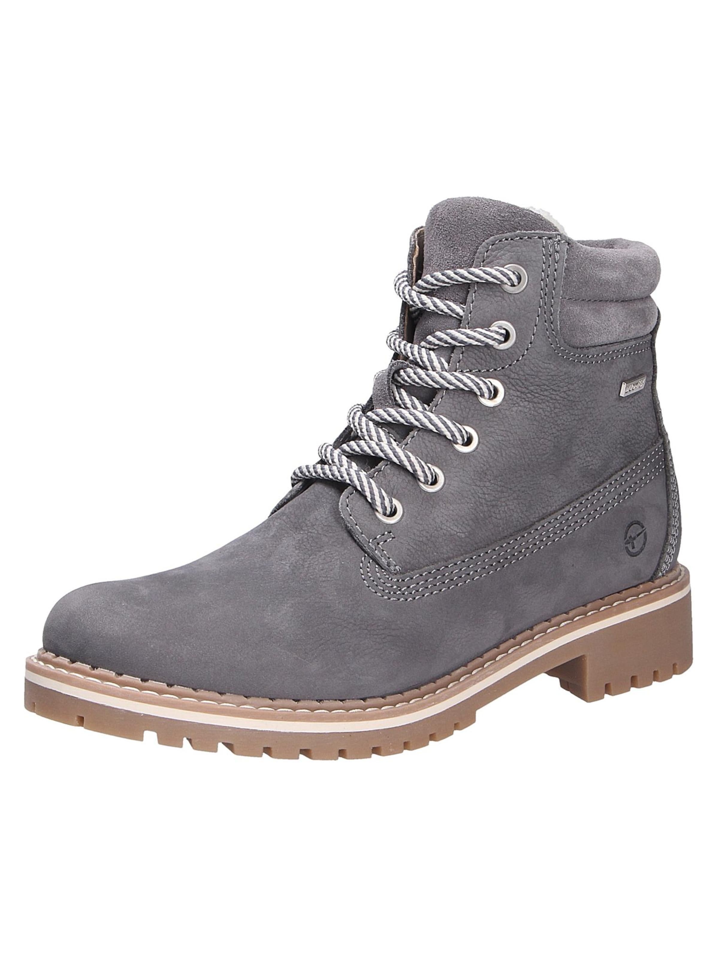 Bottines à lacets Tamaris en gris : devant