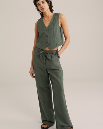 Wide Leg Pantalon WE Fashion en vert