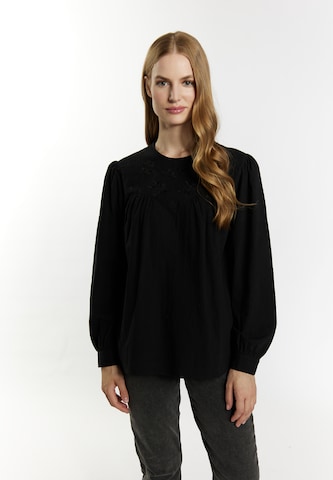 DreiMaster Vintage Blouse in Black: front