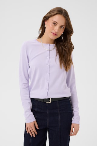 SAINT TROPEZ - Casaco de malha 'MilaSZ ' em roxo: frente