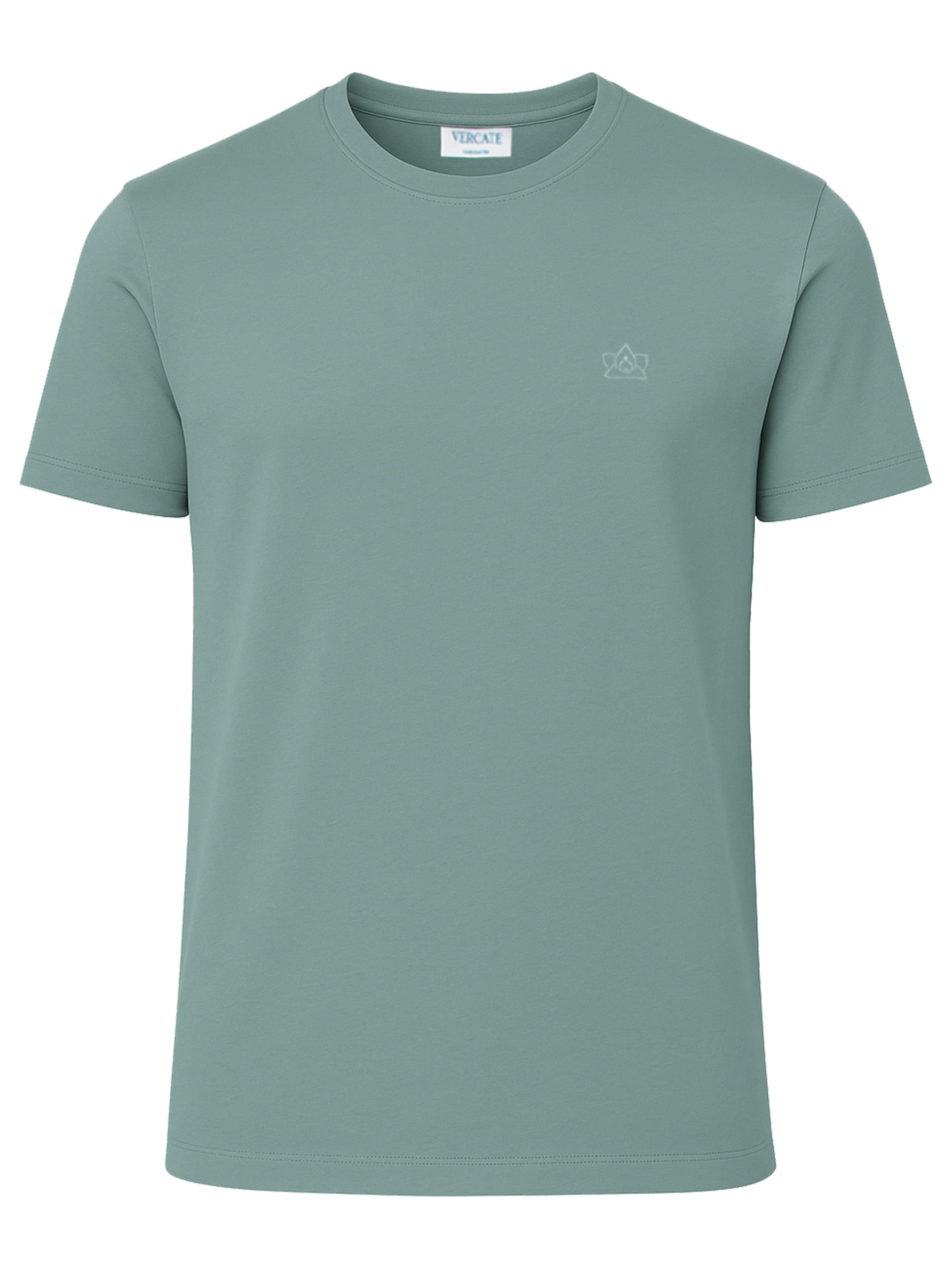 Maglietta 'No. 24' di Vercate in verde: frontale