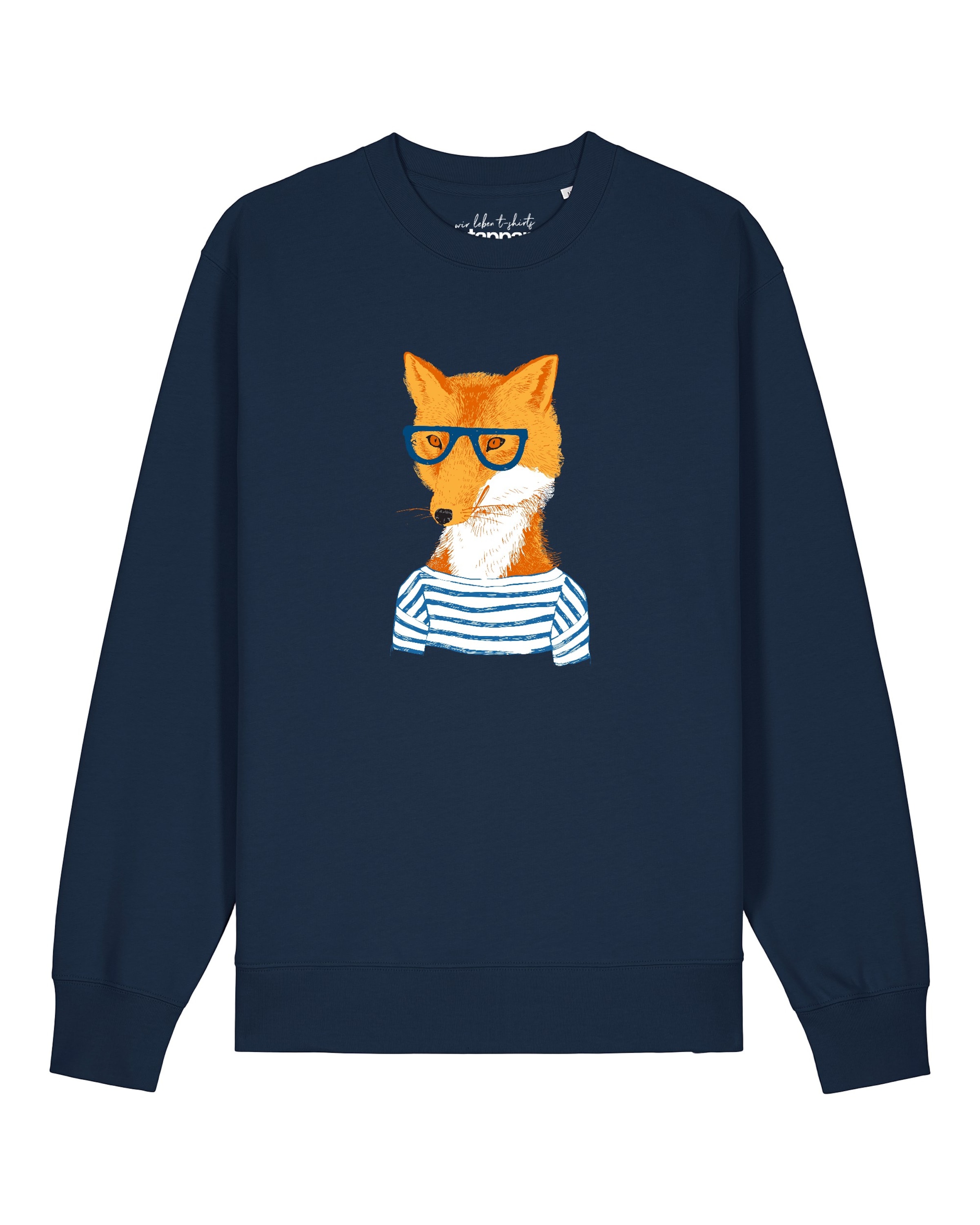 Watapparel Sweatshirt 'Fuchs' in Blauw: voorkant
