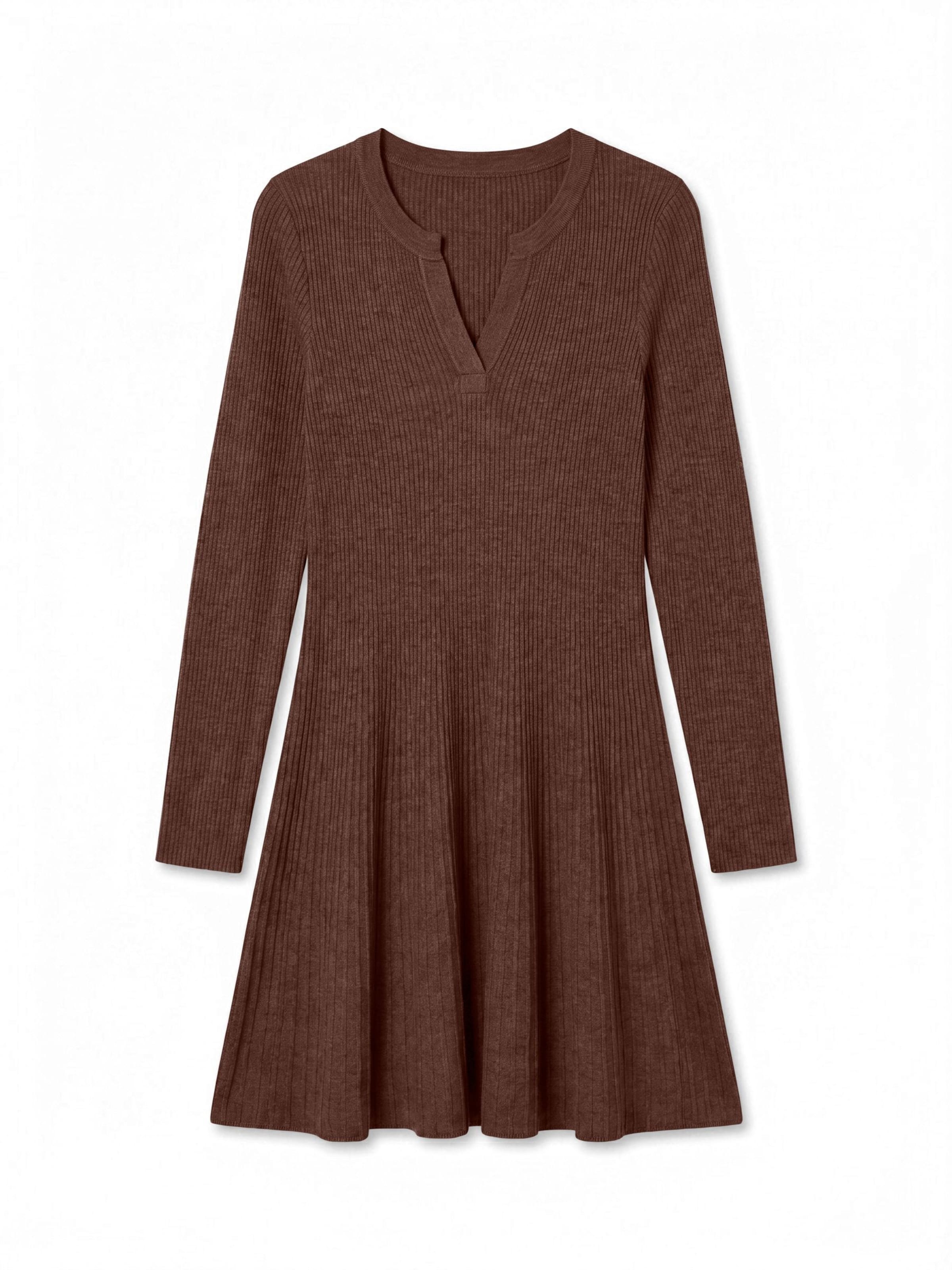 VERO MODA - Vestido 'AWHedda' en marrón: frente