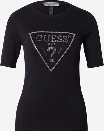 Pulover 'KAYLA' de la GUESS pe negru: față