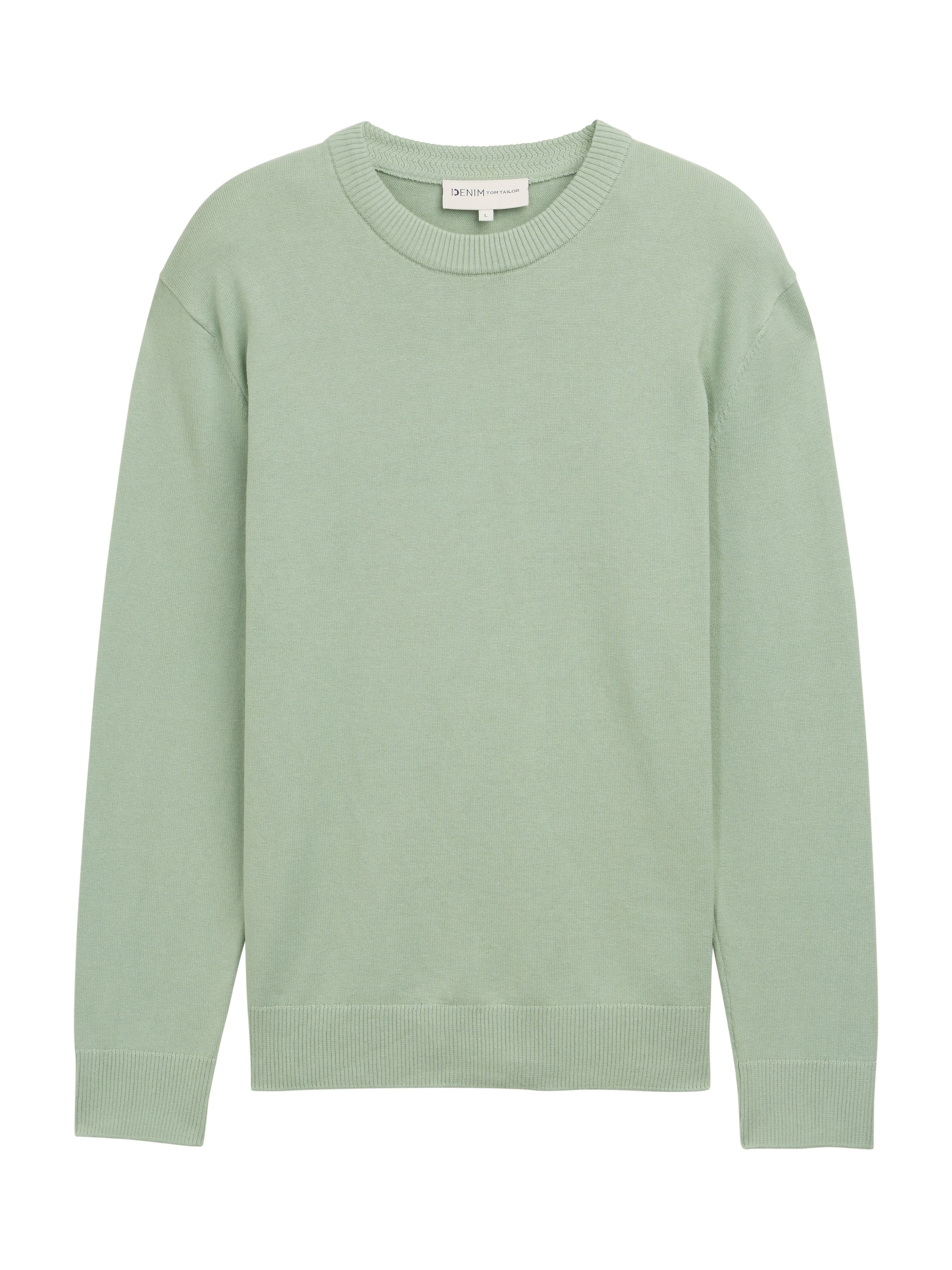 TOM TAILOR DENIM Свитер в Зеленый: спереди