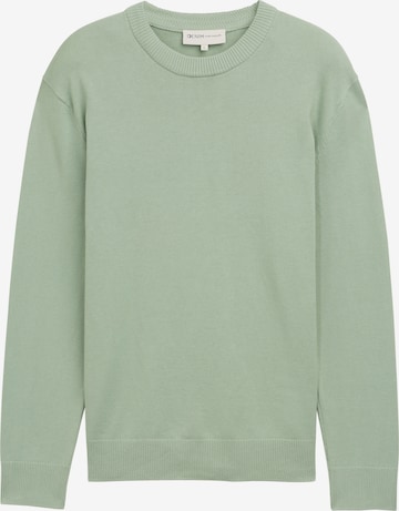 TOM TAILOR DENIM Pullover i grøn: forside