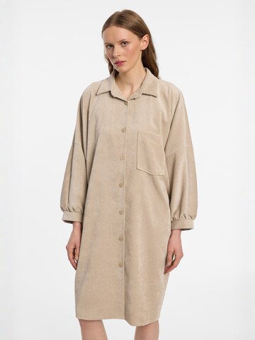 Ana Alcazar Kleid ' Endesis ' in Beige: Vorderseite