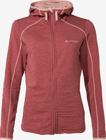 VAUDE Functionele fleece jas 'Skomer' in Rood: voorkant