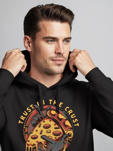 Neverless Sweatshirt 'Pizza Universe' in Black