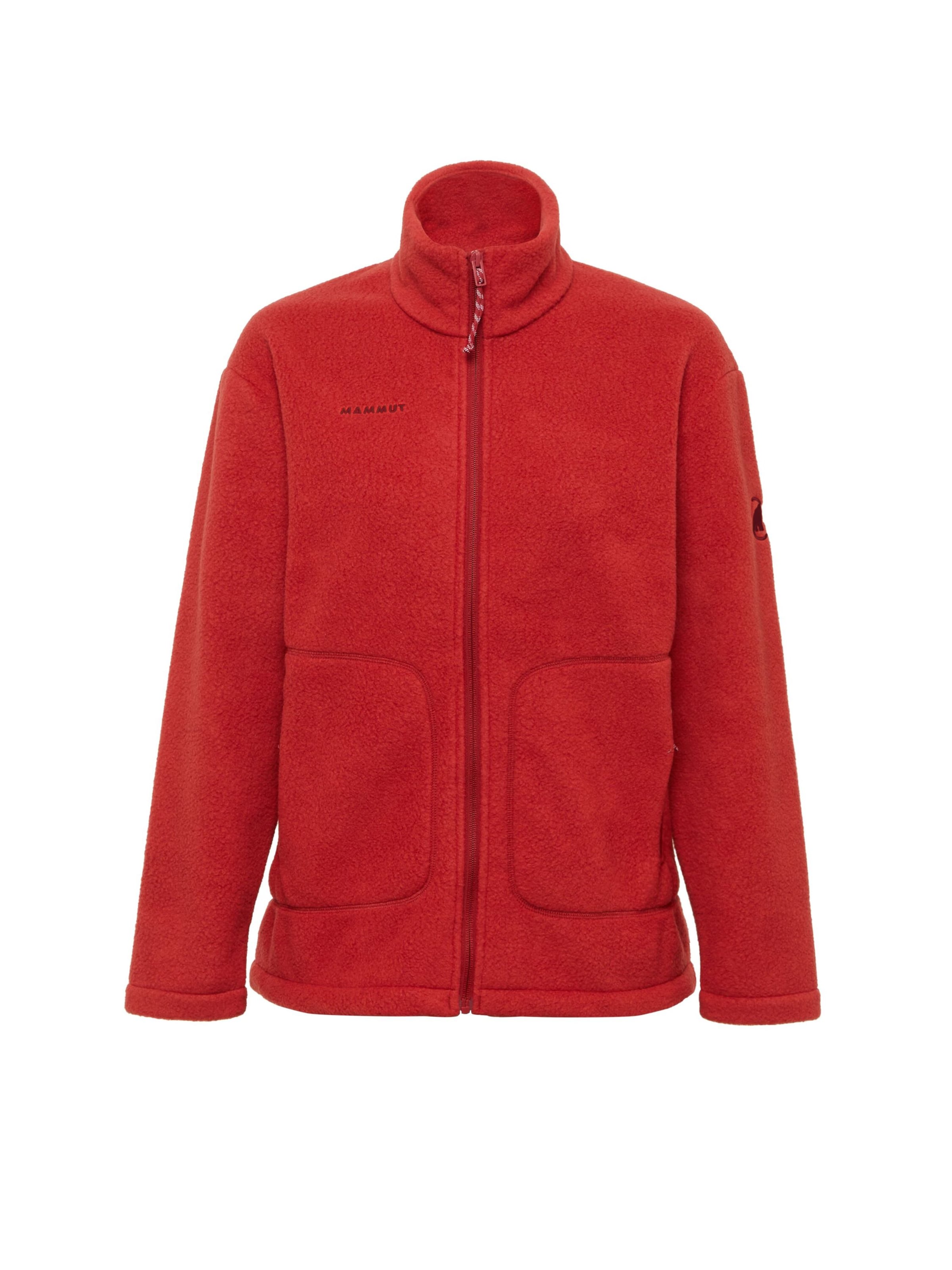MAMMUT Athletic Fleece Jacket 'Falera ' in Red: front