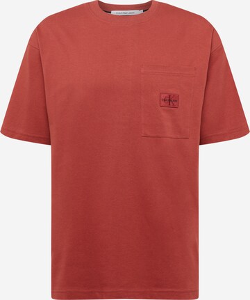 Calvin Klein Jeans T-Shirt in Rot: predná strana