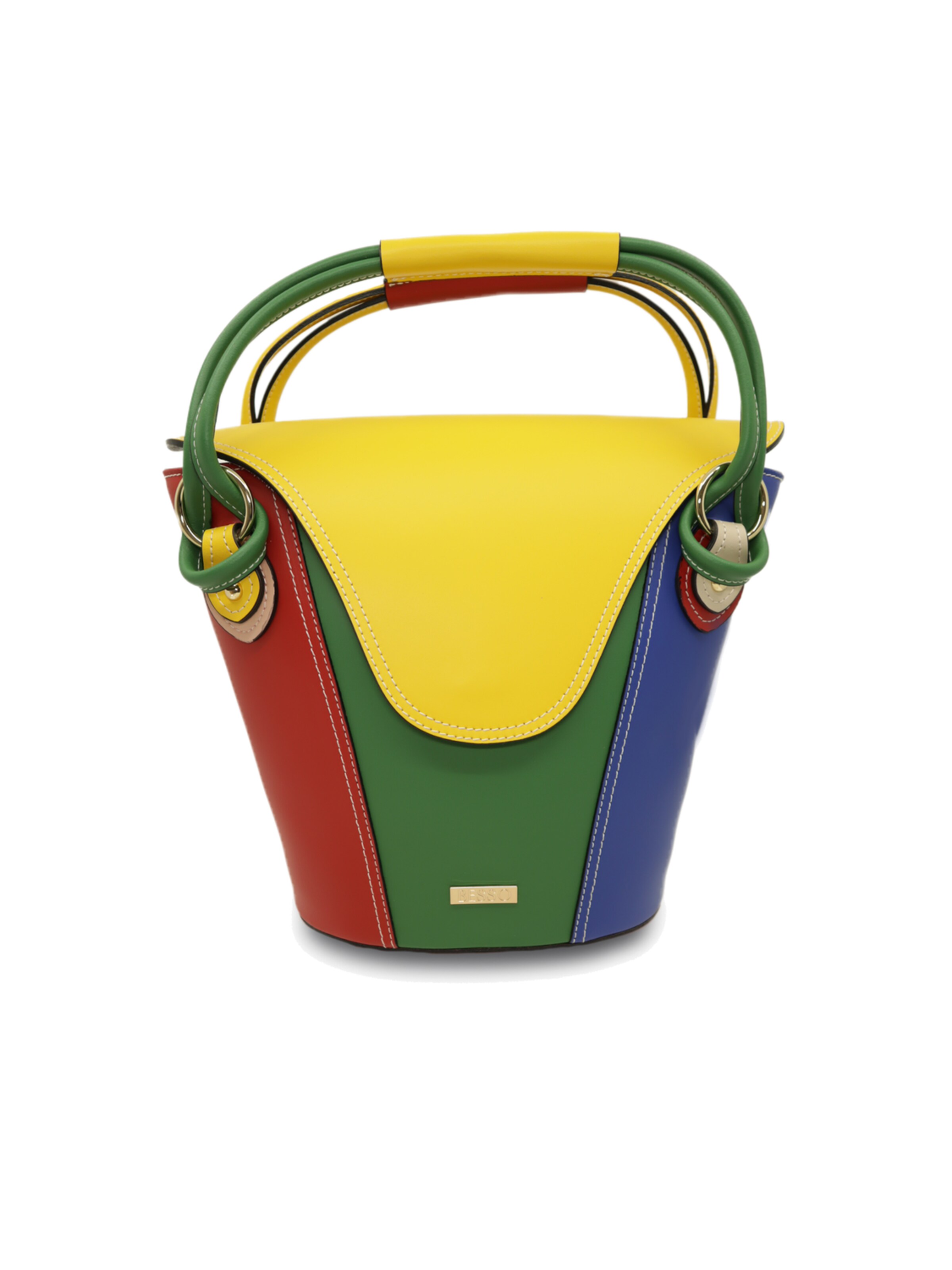 BESSO Handbag in Yellow: front