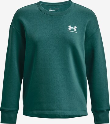 UNDER ARMOUR Athletic Sweatshirt 'Rival' in Green: front