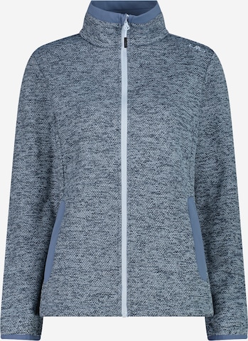CMP Athletic Fleece Jacket in Blue: front