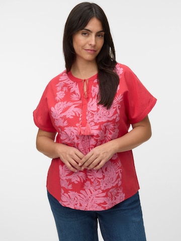 Vero Moda Curve Blouse in Rood: voorkant