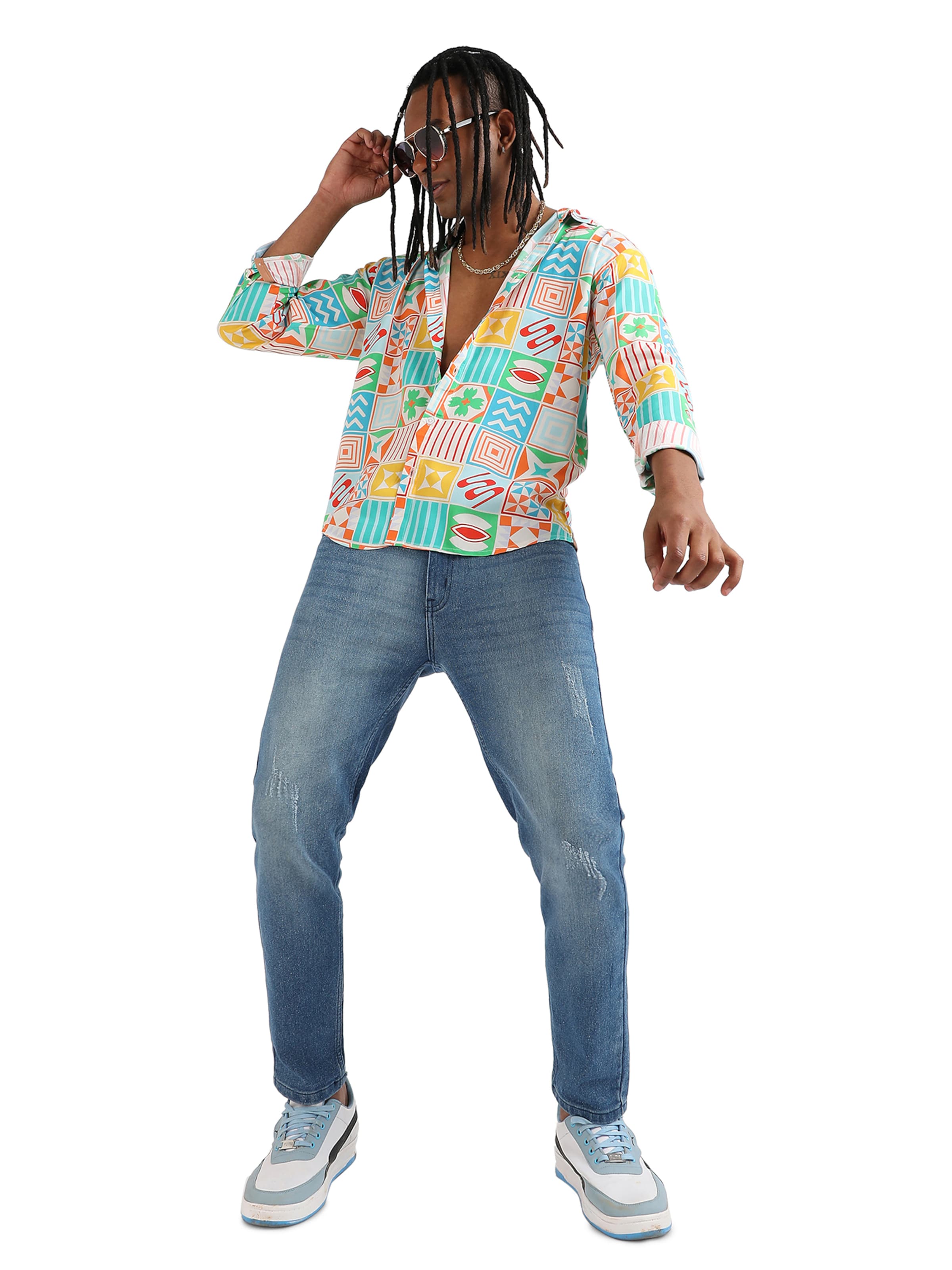 Campus Sutra Regular Fit Skjorte 'Charles' i blandingsfarvet