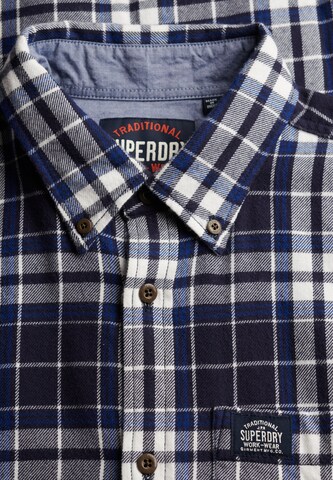 Superdry & Co Comfort fit Overhemd in Blauw