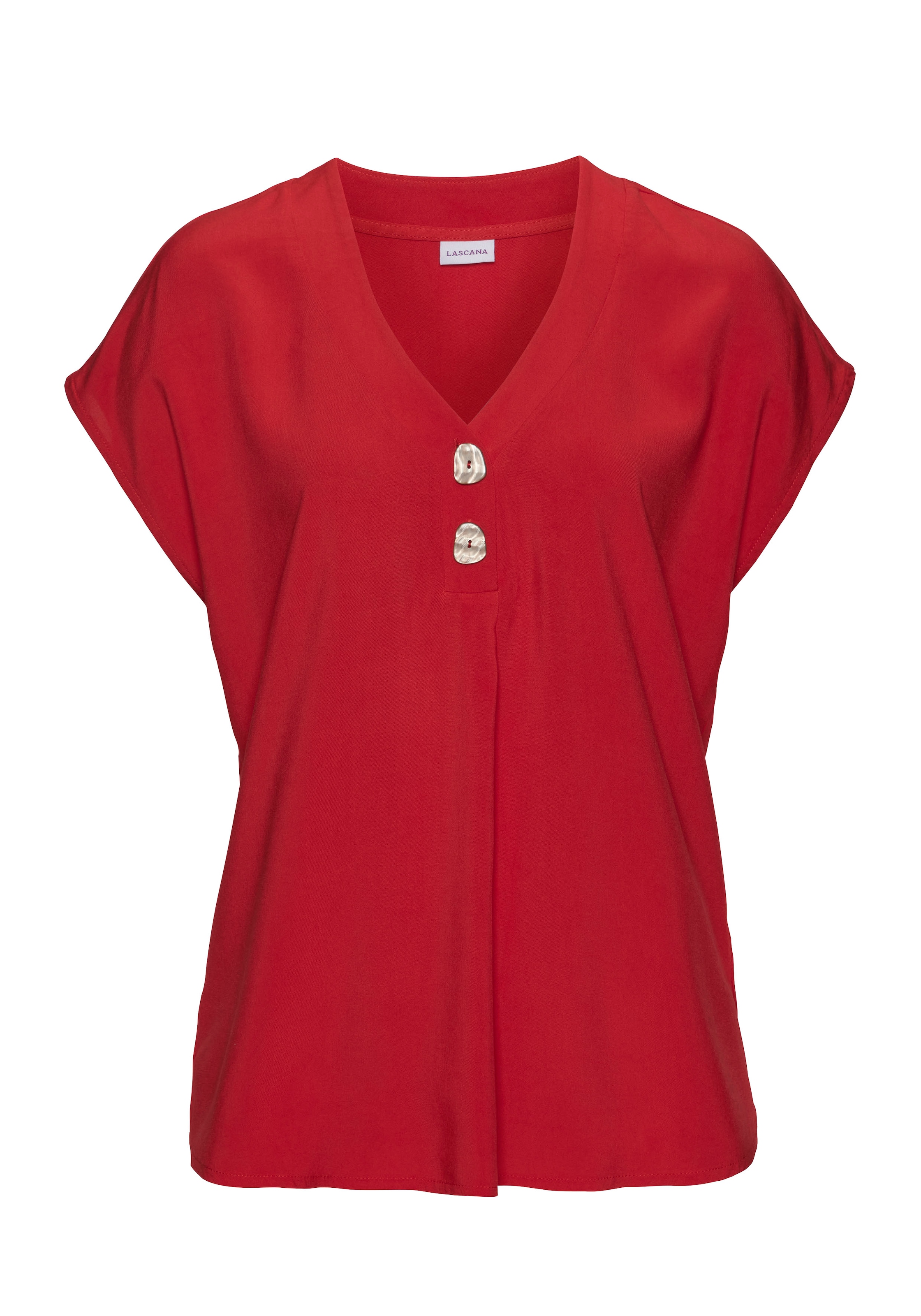 LASCANA Bluse in Rot: Vorderseite