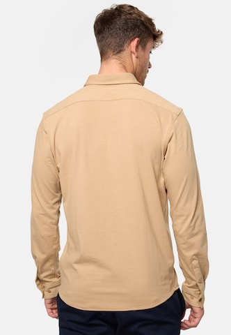 INDICODE JEANS Regular Fit Hemd 'Theo' in Beige