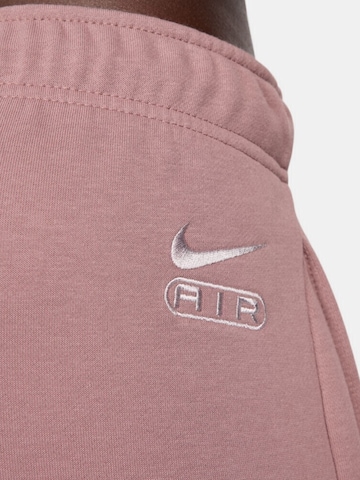 NIKE - regular Pantalón deportivo 'Nike Air Mid-Rise Fleece Jogger' en rosa