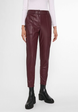 Basler Regular Pants in Red: front