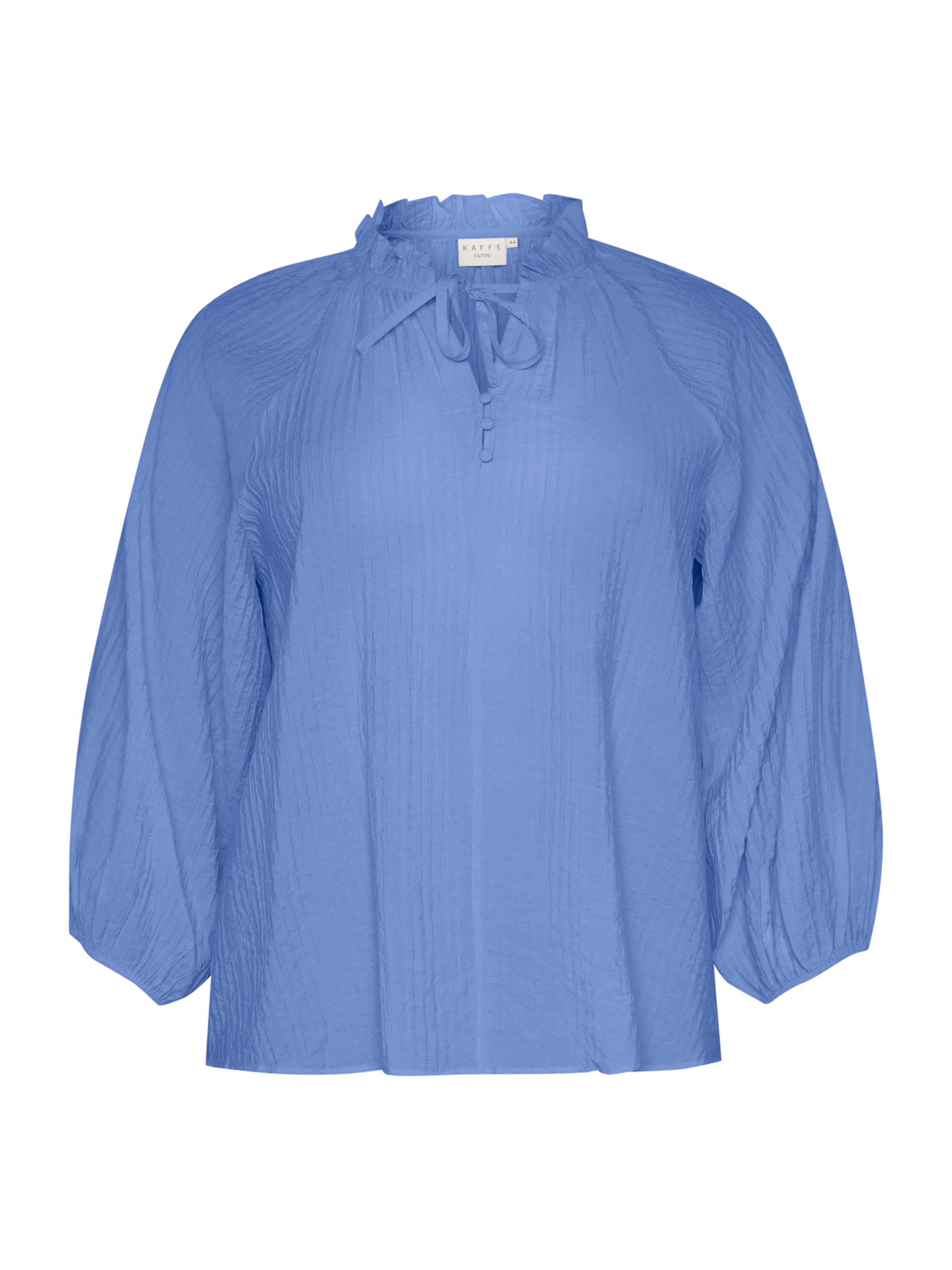 KAFFE CURVE Блуза 'KC Linna' в синьо: отпред
