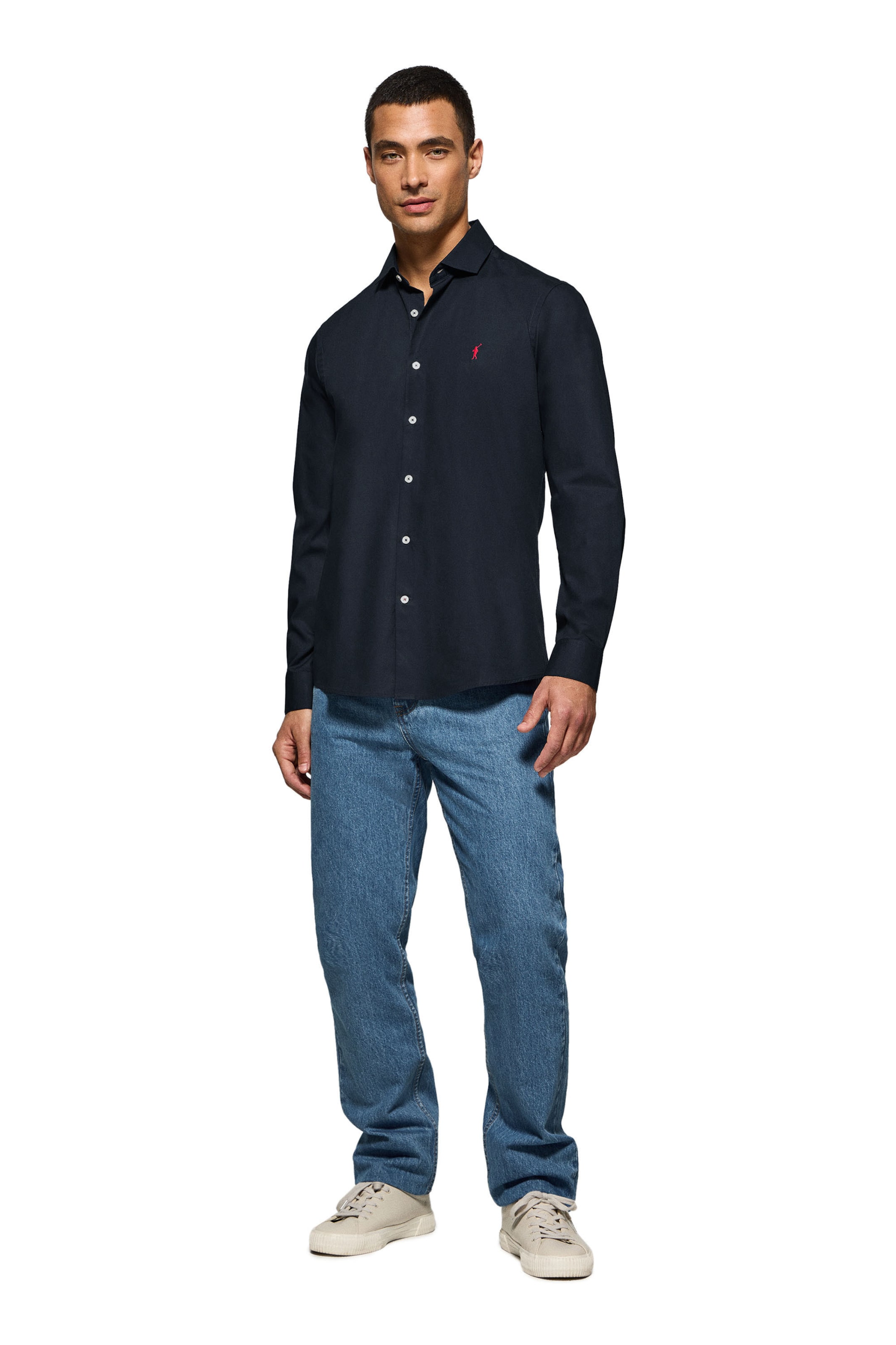 Polo Club Slim Fit Hemd in Blau