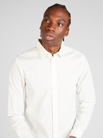 BLEND Regular fit Button Up Shirt in White