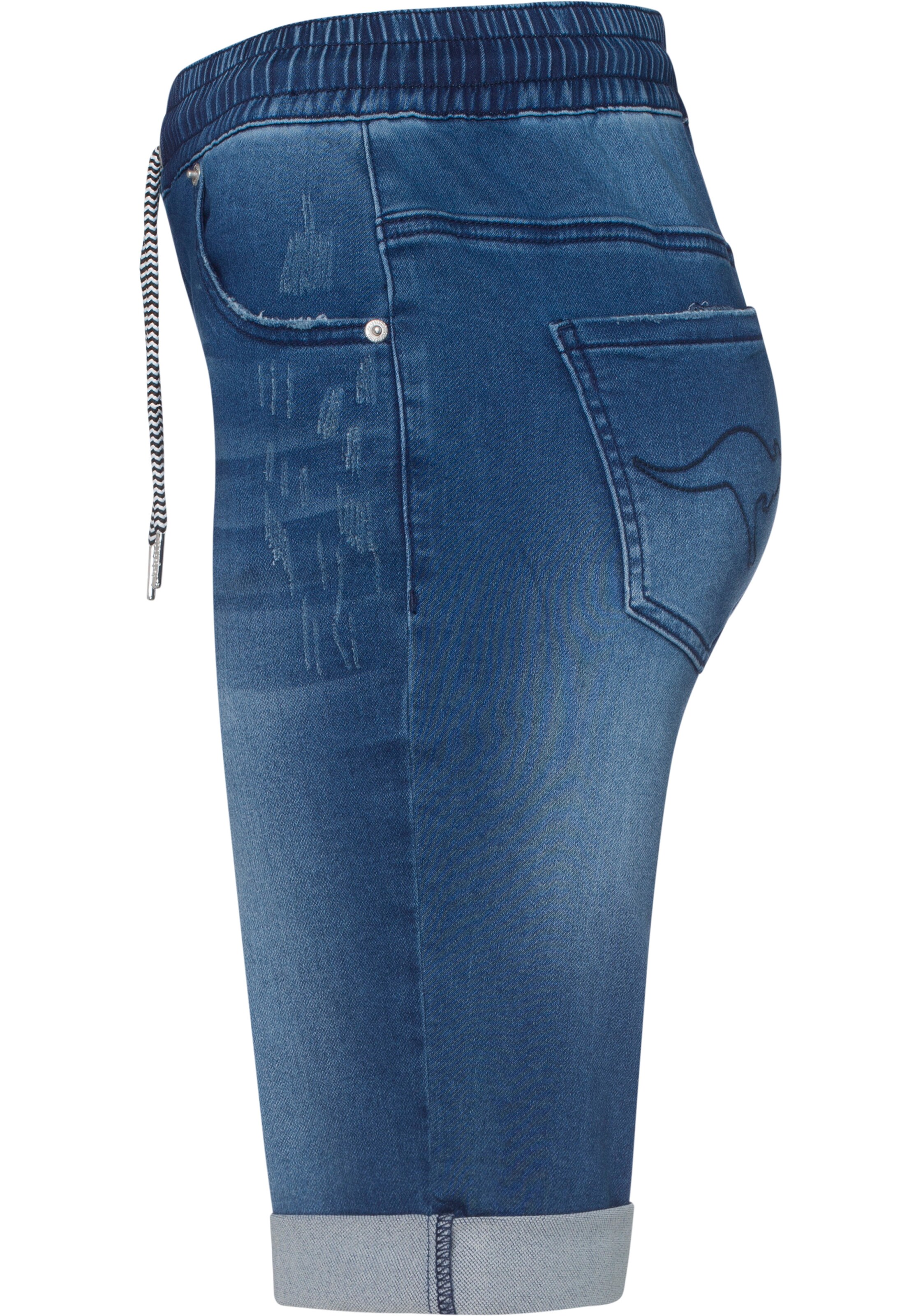 KangaROOS Slimfit Bermudas in Blau