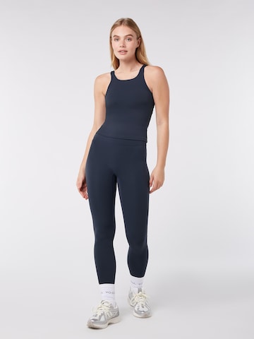 YO-GAYA Sporttop 'Sculpting High Neck Top' in Blauw
