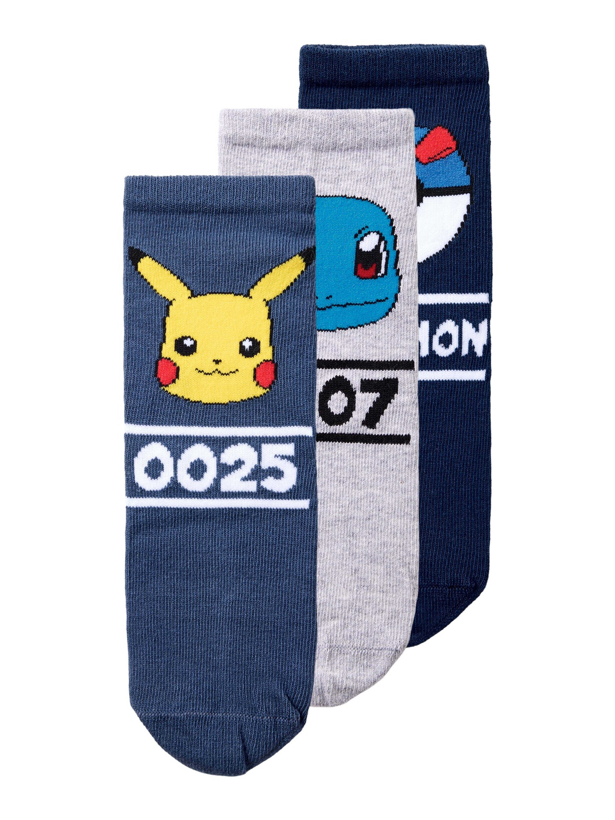 NAME IT Socks 'NMMNASIR POKEMON' in Blue: front