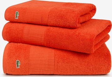 LACOSTE Shower Towel 'LE CROCO' in Orange