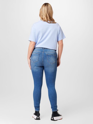 ONLY Curve Skinny Jeans 'WAUW' in Blue