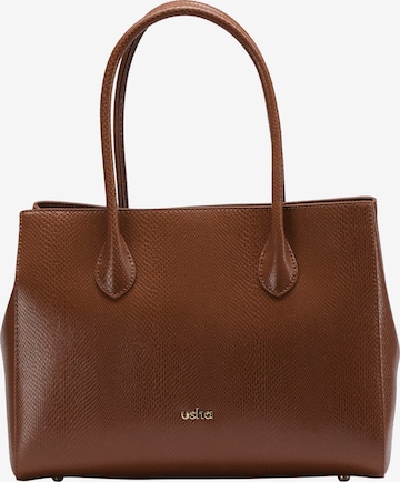 usha BLACK LABEL Handtas in Bruin: voorkant