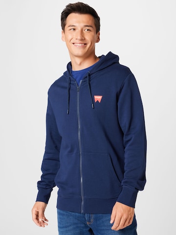 WRANGLER Sweat jacket in Blue: front