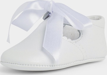 Pisamonas - Zapatos primeros pasos en blanco: frente