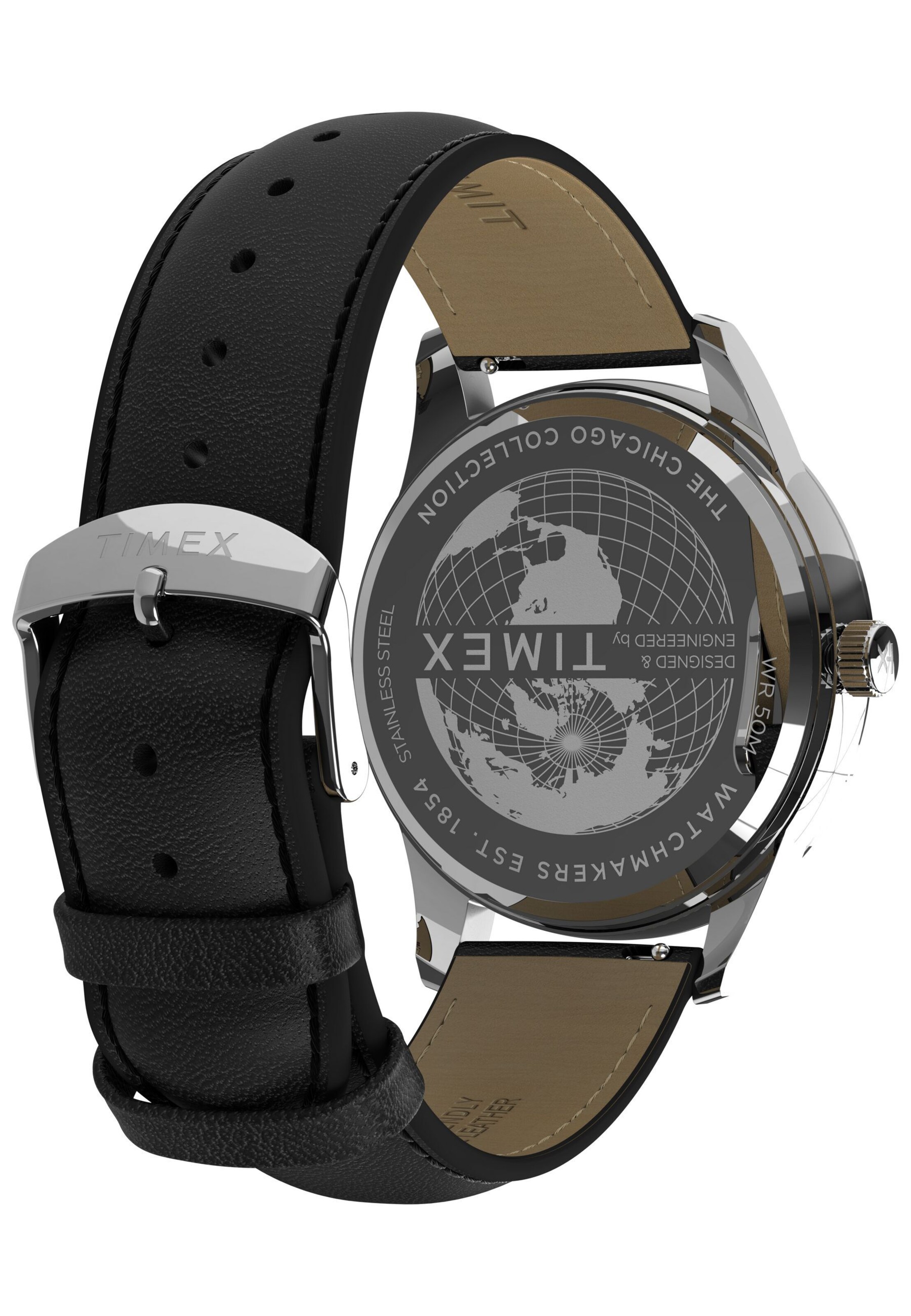 Montre à affichage analogique 'Chicago' TIMEX en noir